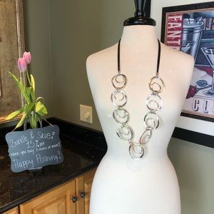 Long statement necklace